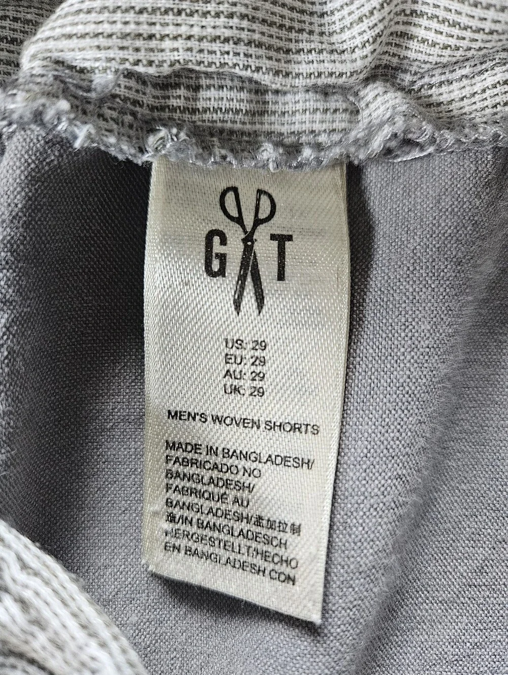 Goodthreads Gray Cotton Chino Shorts | Classic Casual Flat Front